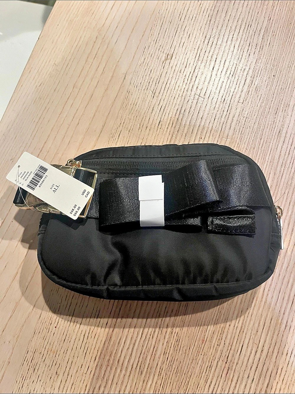 Anthropologie Swing/Belt Bag Black, new with tags